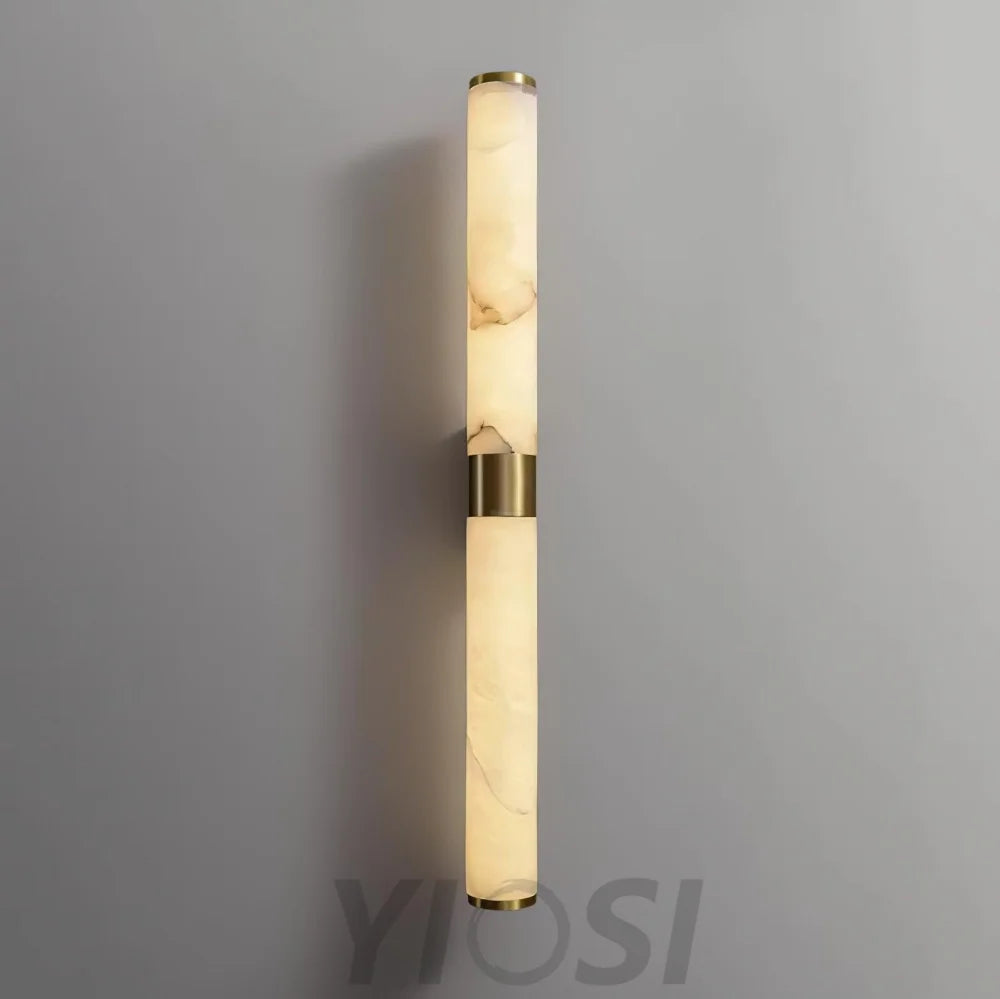 Line Alabaster Wall Sconce - Alabaster, Alabaster Wall Lamp-1-Yiosilamp