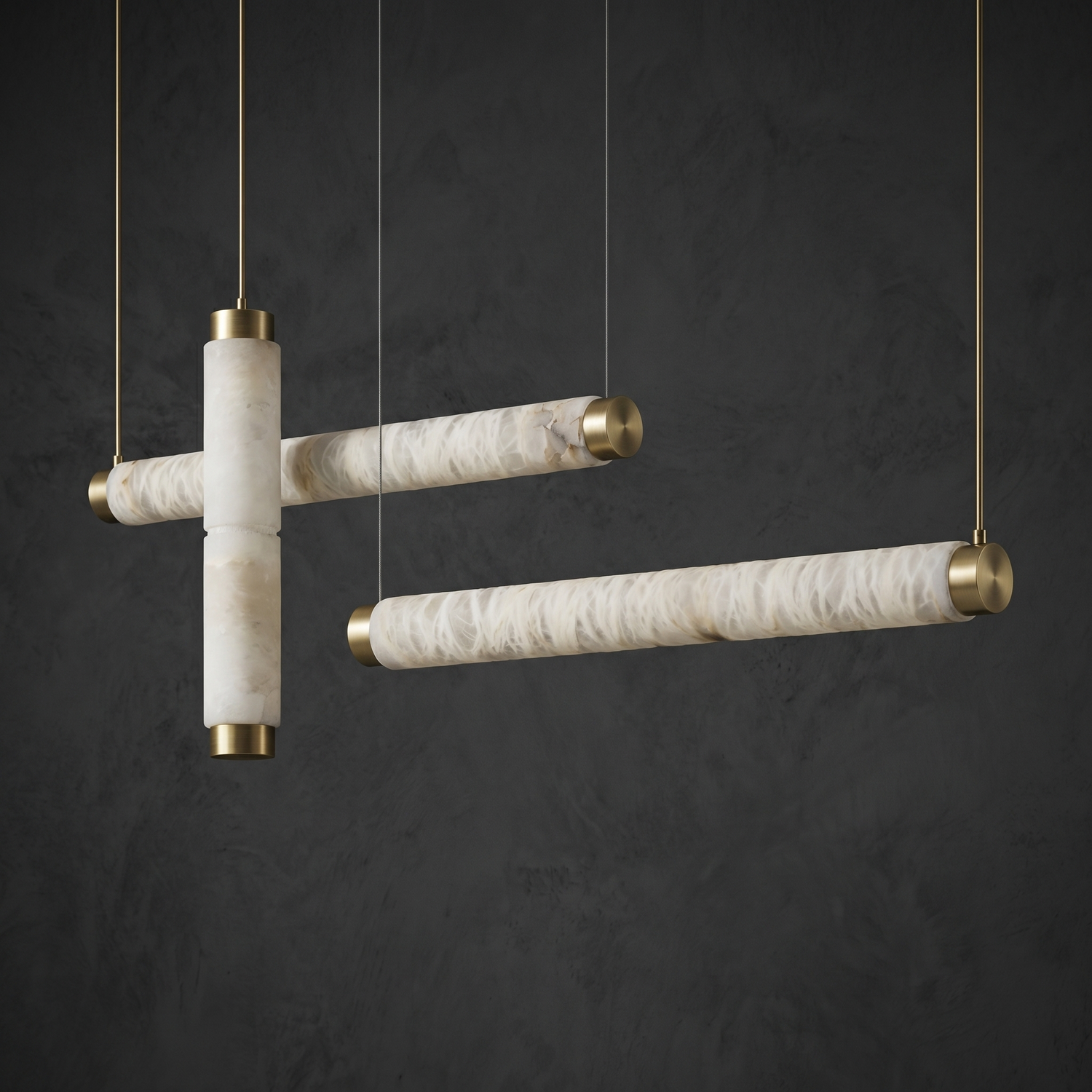 Yiosi Linea Linear Tube Cross Pendant Light - Image 2
