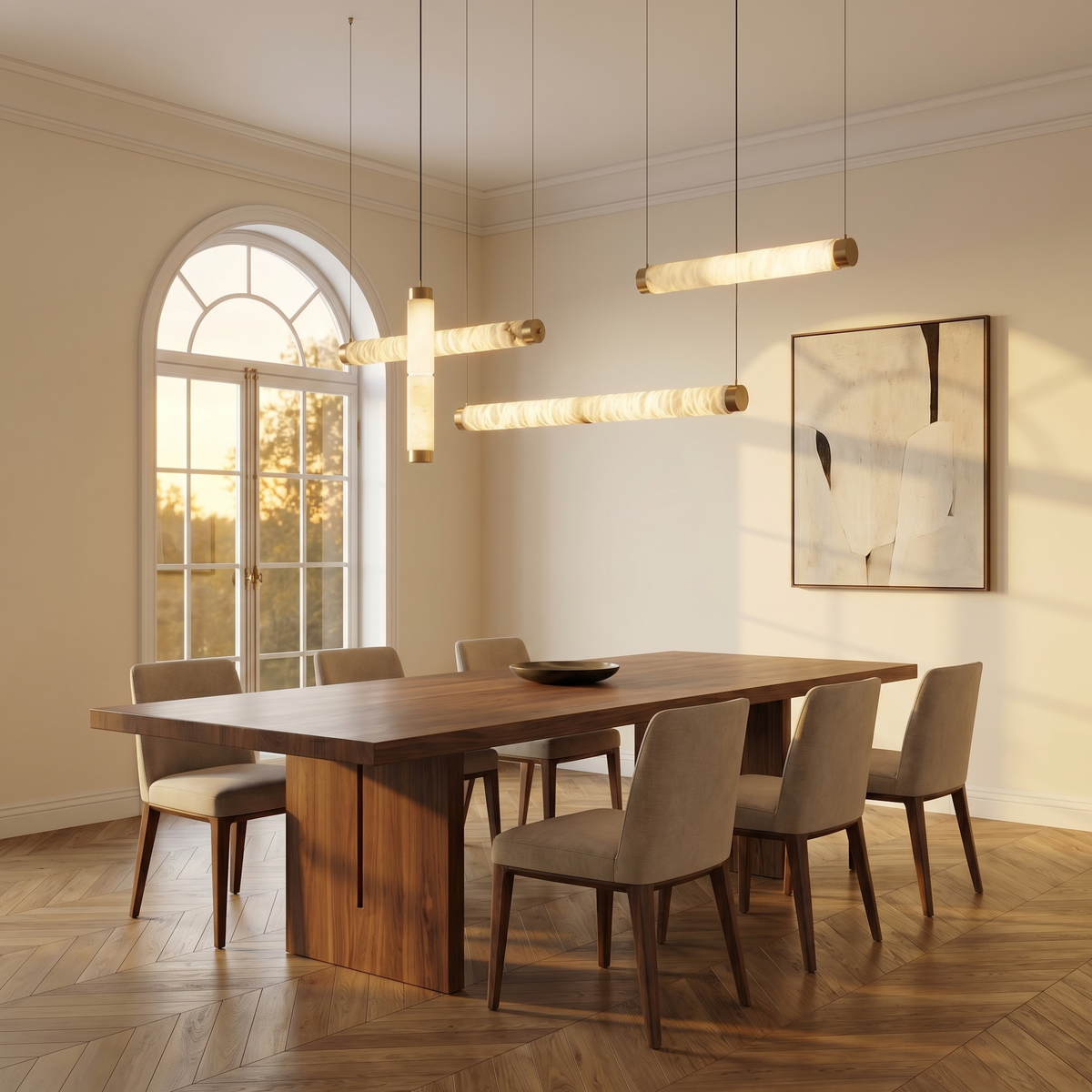 Yiosi Linea Linear Tube Cross Pendant Light - Image 4