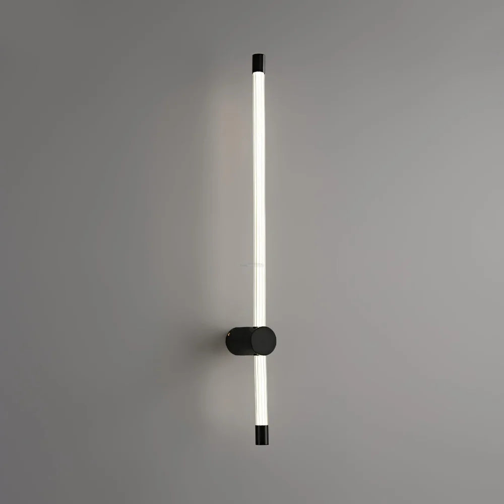 Linear LED Wall Sconce - Black, Brass, Ribbon-1-Yiosilamp