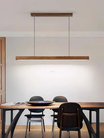 Linear Wooden Pendant - Bar-1-Yiosilamp