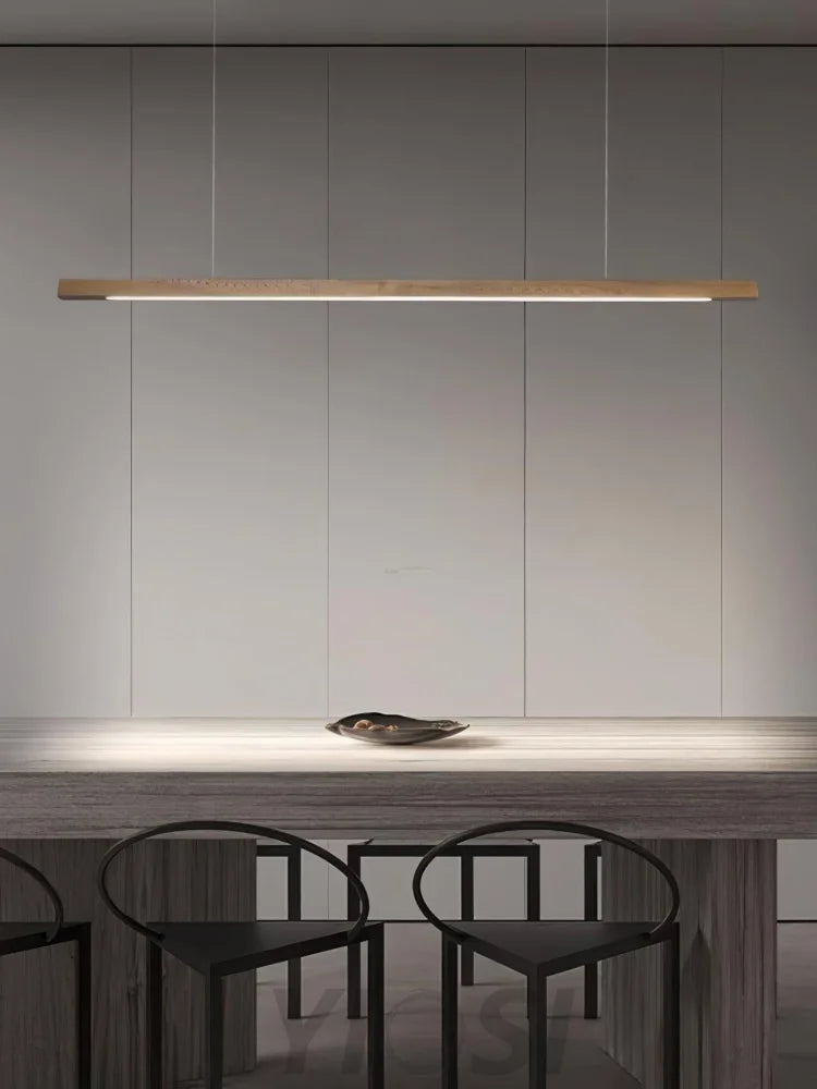 Linear Wooden Pendant - Bar-1-Yiosilamp