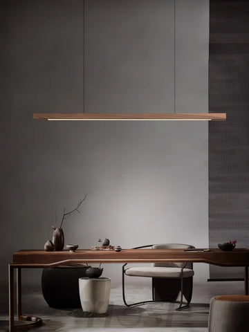 Linear Wooden Pendant - Bar-1-Yiosilamp