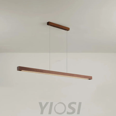 Linear Wooden Pendant - Bar-1-Yiosilamp