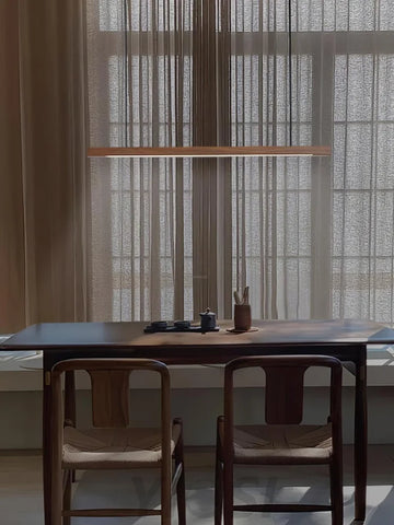 Linear Wooden Pendant - Bar-1-Yiosilamp