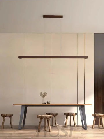 Linear Wooden Pendant - Bar-1-Yiosilamp