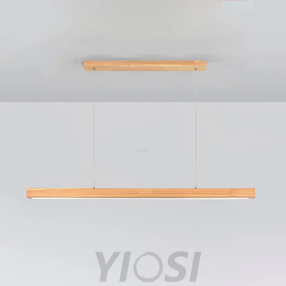Linear Wooden Pendant - Bar-1-Yiosilamp