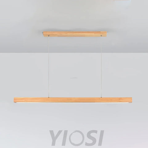 Linear Wooden Pendant - Bar-1-Yiosilamp