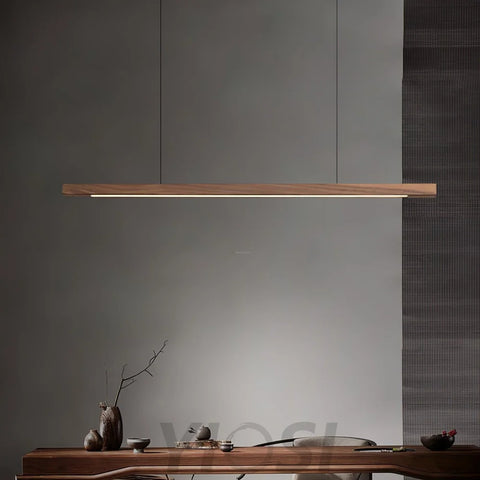 Linear Wooden Pendant - Bar-1-Yiosilamp