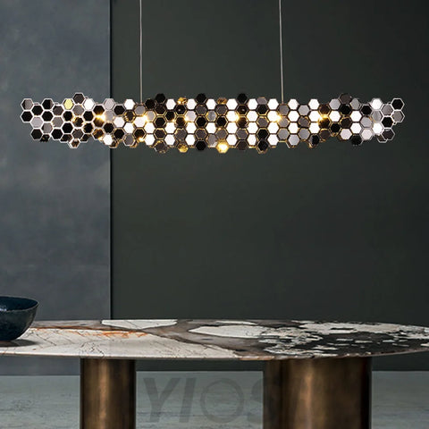 Linnea Stainless Steel Dining Chandelier Custom