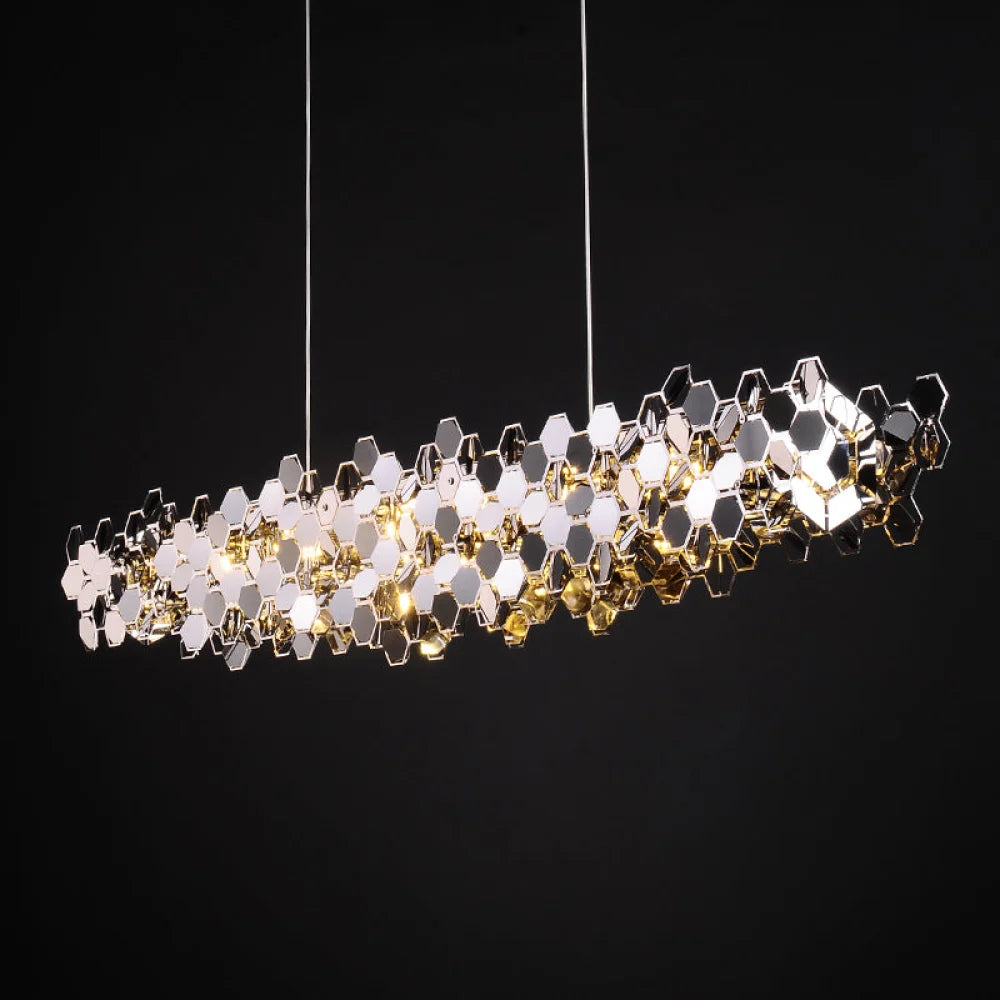 Linnea Stainless Steel Dining Chandelier Custom