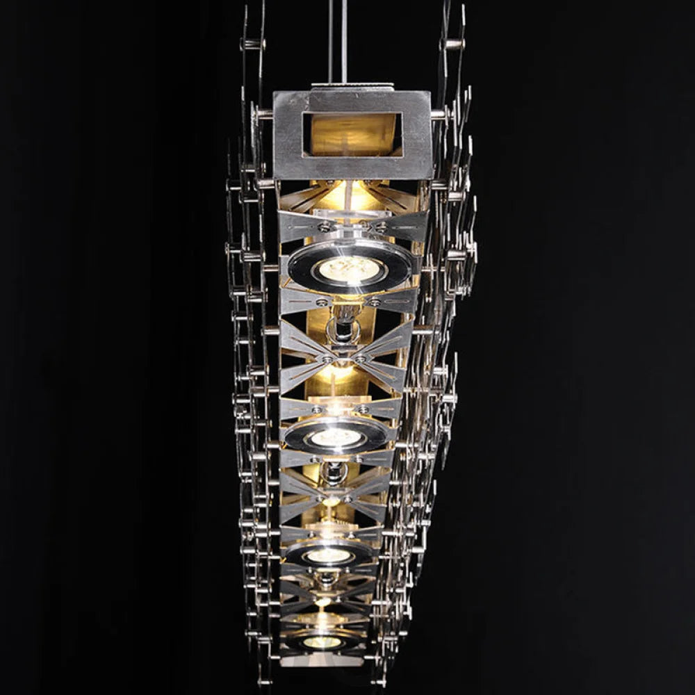 Linnea Stainless Steel Dining Chandelier Custom