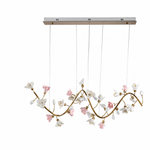 Lirio Brass Ceramic Chandelier — product photo