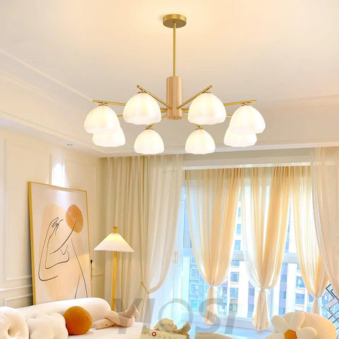Little Clouds Round/Linear Chandelier - Zahara-1-Yiosilamp
