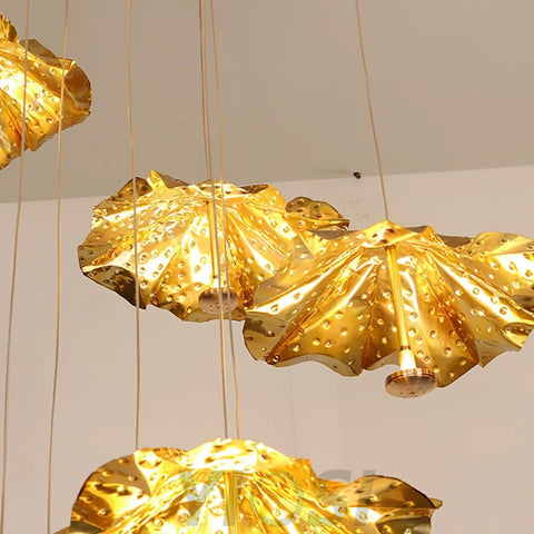 Livra Leaf Chandelier ∅ 11.8″ - Earring-1-Yiosilamp