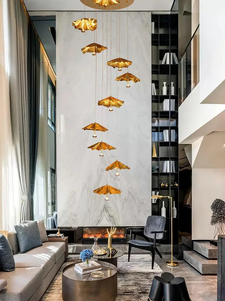 Livra Leaf Chandelier ∅ 11.8″ - Earring-1-Yiosilamp