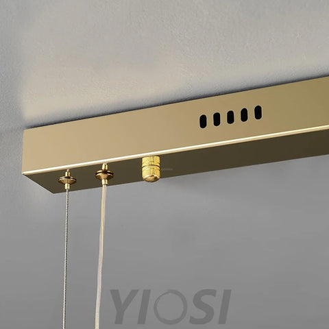 Long Crystal  Linear Pendant Light - Bar-1-Yiosilamp