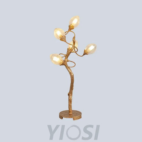 Lotus Brass Table Lamp