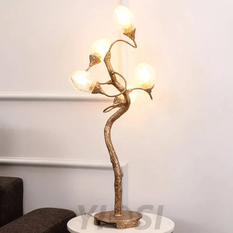 Lotus Brass Table Lamp