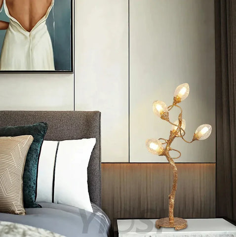 Lotus Brass Table Lamp