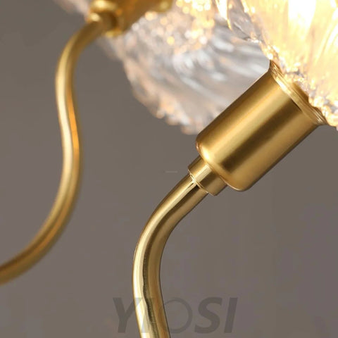 Lotus Leaf Glass Chandelier ∅ 35.4″ - Yiosilamp