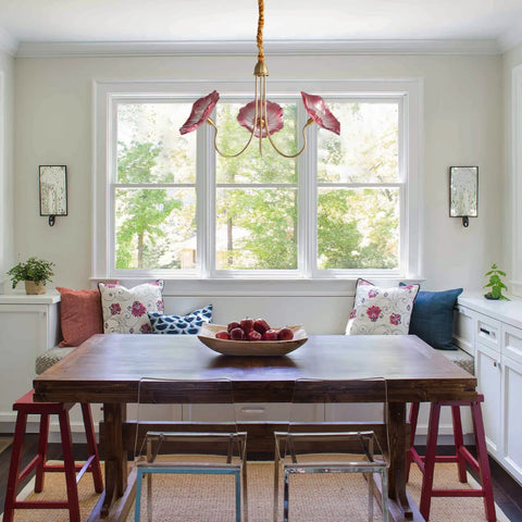 Lotus Leaf Glass Chandelier ∅ 35.4″ - Yiosilamp