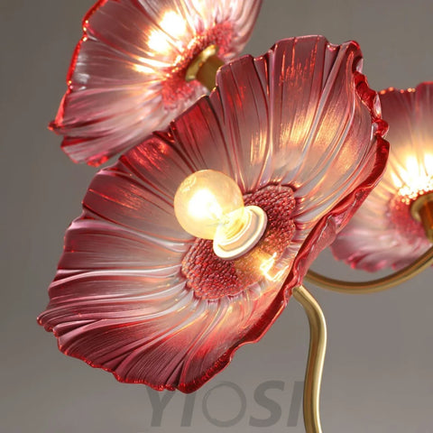 Lotus Leaf Glass Chandelier ∅ 35.4″ - Yiosilamp