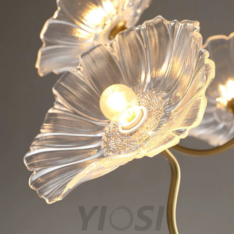 Lotus Leaf Glass Chandelier ∅ 35.4″ - Yiosilamp