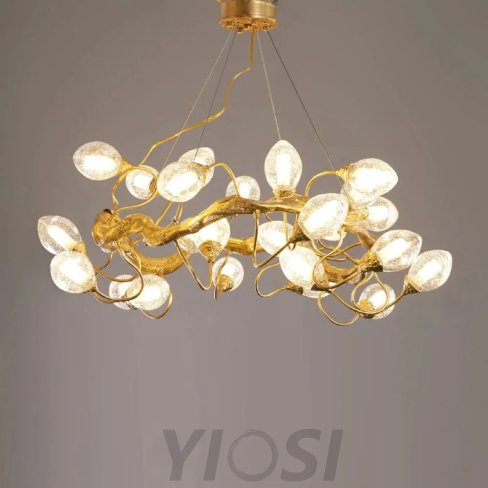 Lotus Modern Brass Branch Chandelier For Living Room Chandeliers For Dining Room Stairways Foyer