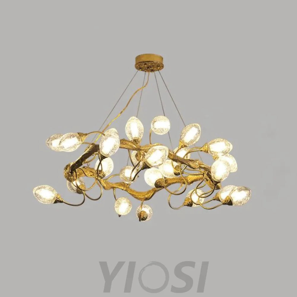 Lotus Modern Brass Branch Chandelier For Living Room Chandeliers For Dining Room Stairways Foyer