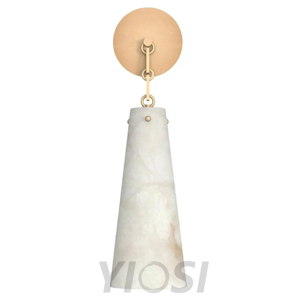 Lucca Contemporary Alabaster Wall Sconce Wall