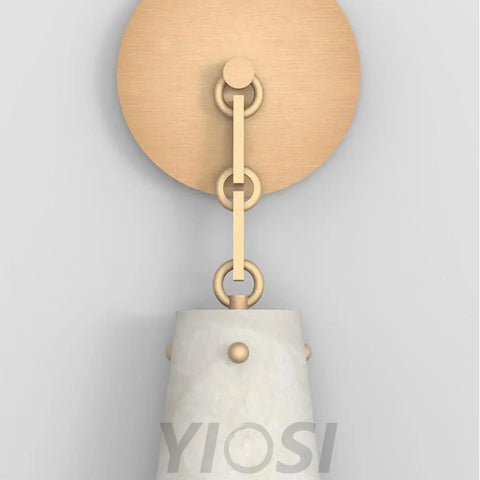 Lucca Contemporary Alabaster Wall Sconce Wall