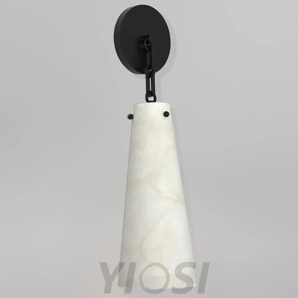 Lucca Contemporary Alabaster Wall Sconce Wall