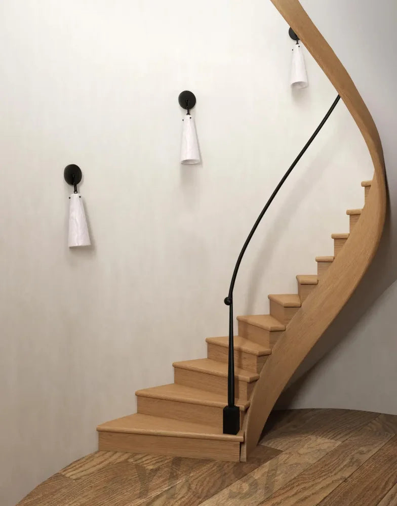 Lucca Contemporary Alabaster Wall Sconce Wall