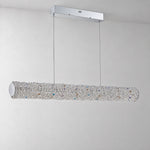 Lumina Crystal Linear Pendant Chandelier – lights off
