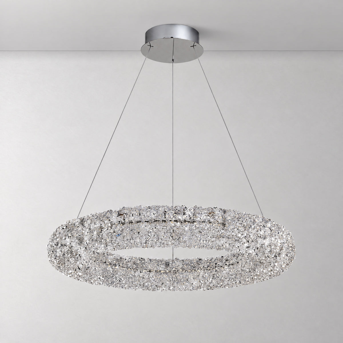 Lumina Crystal Pendant Chandelier – lights off