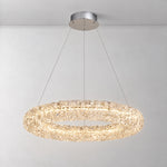 Lumina Crystal Pendant Chandelier – lights on