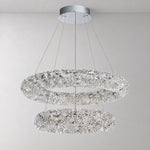 Lumina Halo Crystal Chandelier 31.5" – lights off