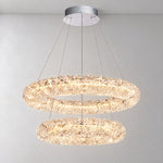 Lumina Halo Crystal Chandelier 31.5" – lights on