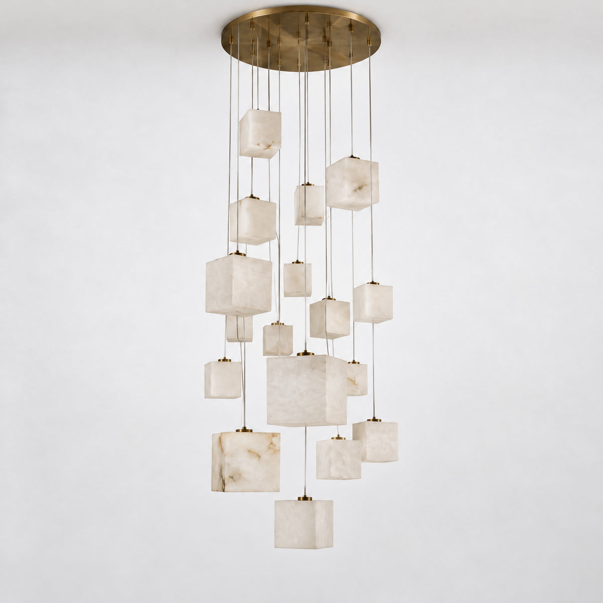Luminous Cube Cluster Chandelier – lights off