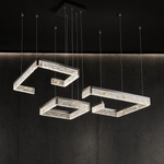 Luminous Cube Modern Multi-Tier Cluster Chandelier - main