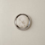 Luna Disc Chrome Bezel Alabaster Wall Sconce – lights off