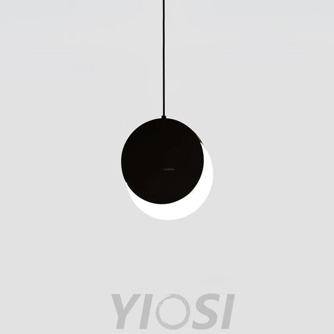 Lunar Eclipse Pendant ∅ 7.1″ - Earring-1-Yiosilamp