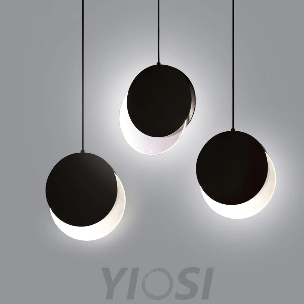 Lunar Eclipse Pendant ∅ 7.1″ - Earring-1-Yiosilamp