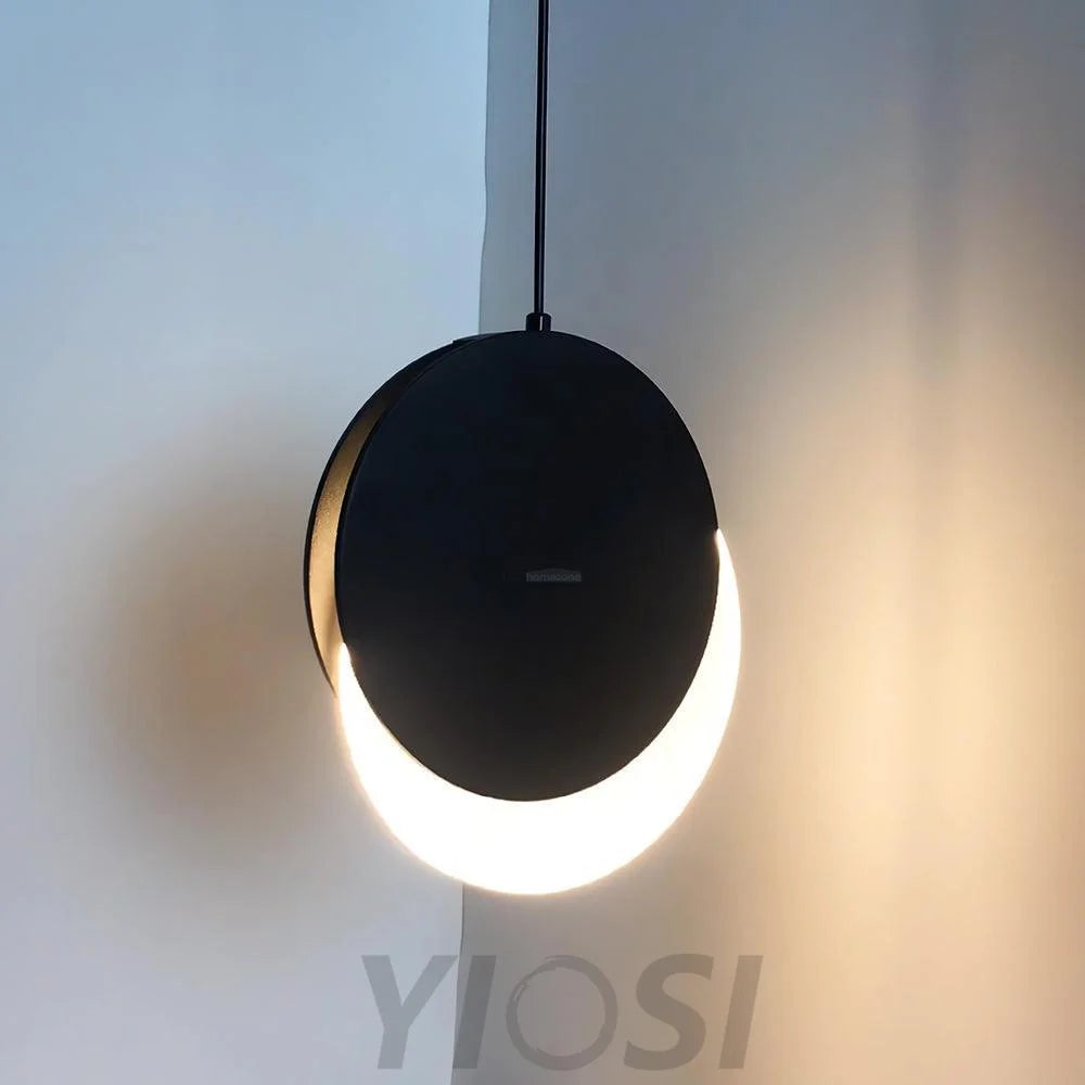 Lunar Eclipse Pendant ∅ 7.1″ - Earring-1-Yiosilamp