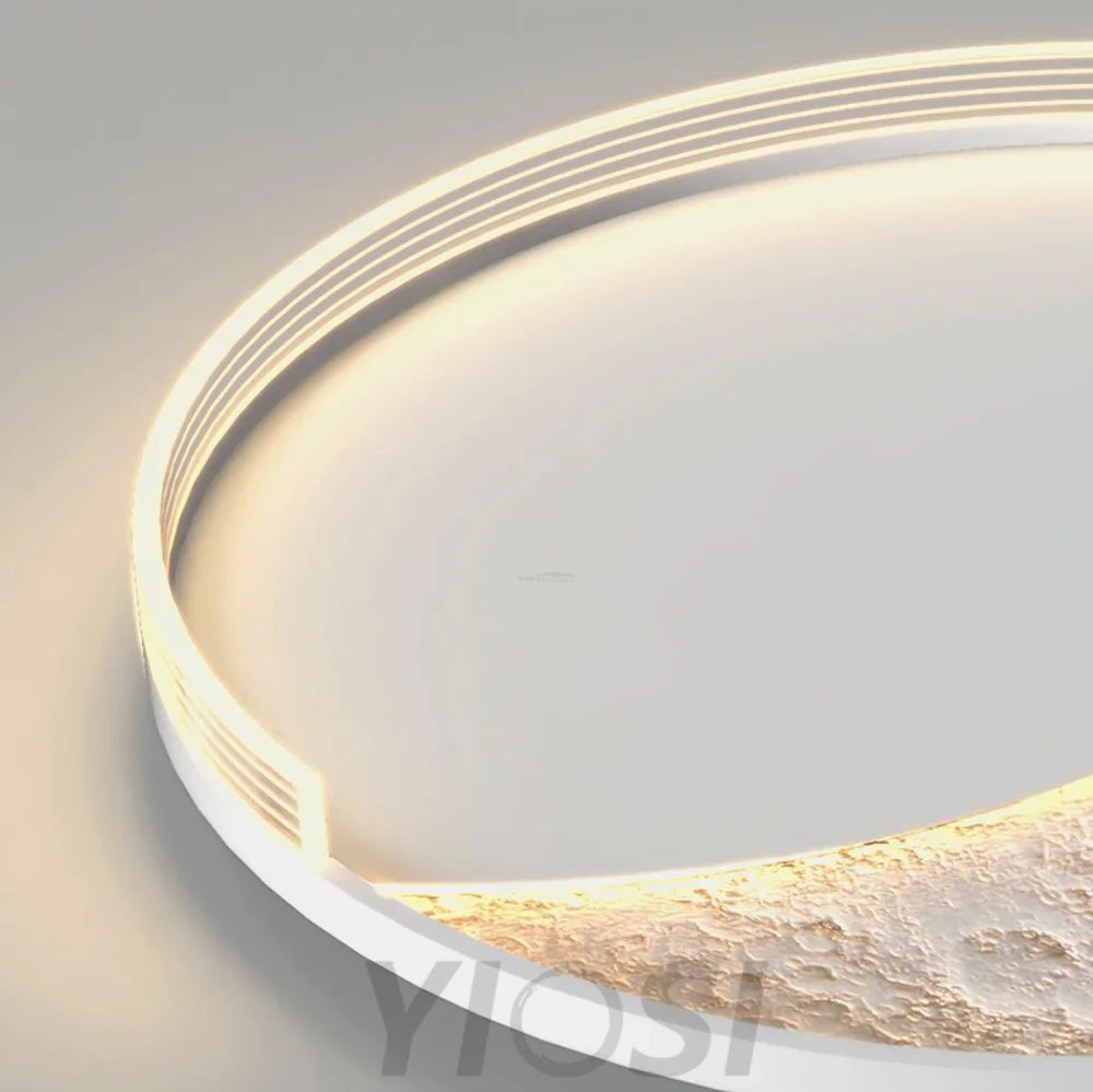 Lunar Led Ceiling Lamp  ∅ 19.7″ - Flush Mounts, Luna-1-Yiosilamp