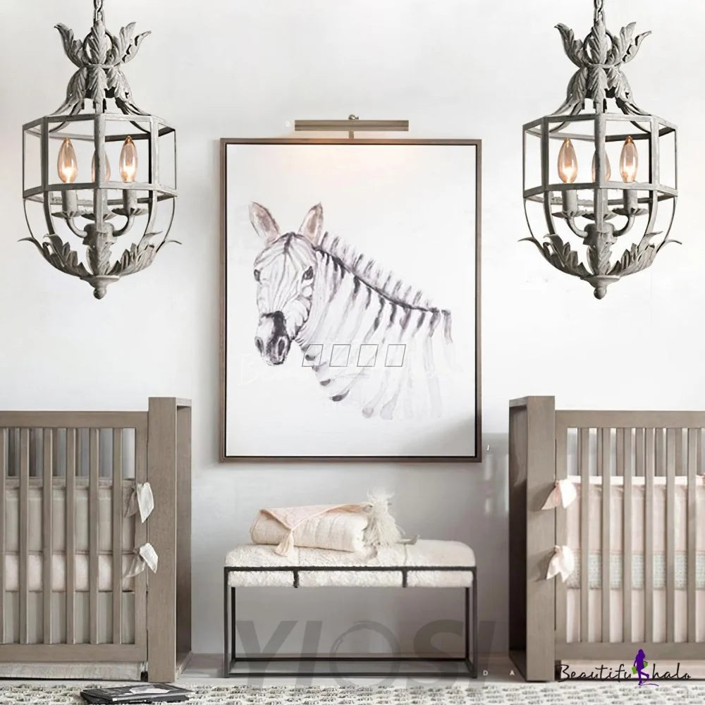 Lustre Retro Cage Chandelier Φ 11″ - Genteel-1-Yiosilamp