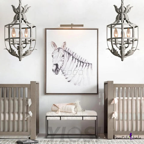 Lustre Retro Cage Chandelier Φ 11″ - Genteel-1-Yiosilamp