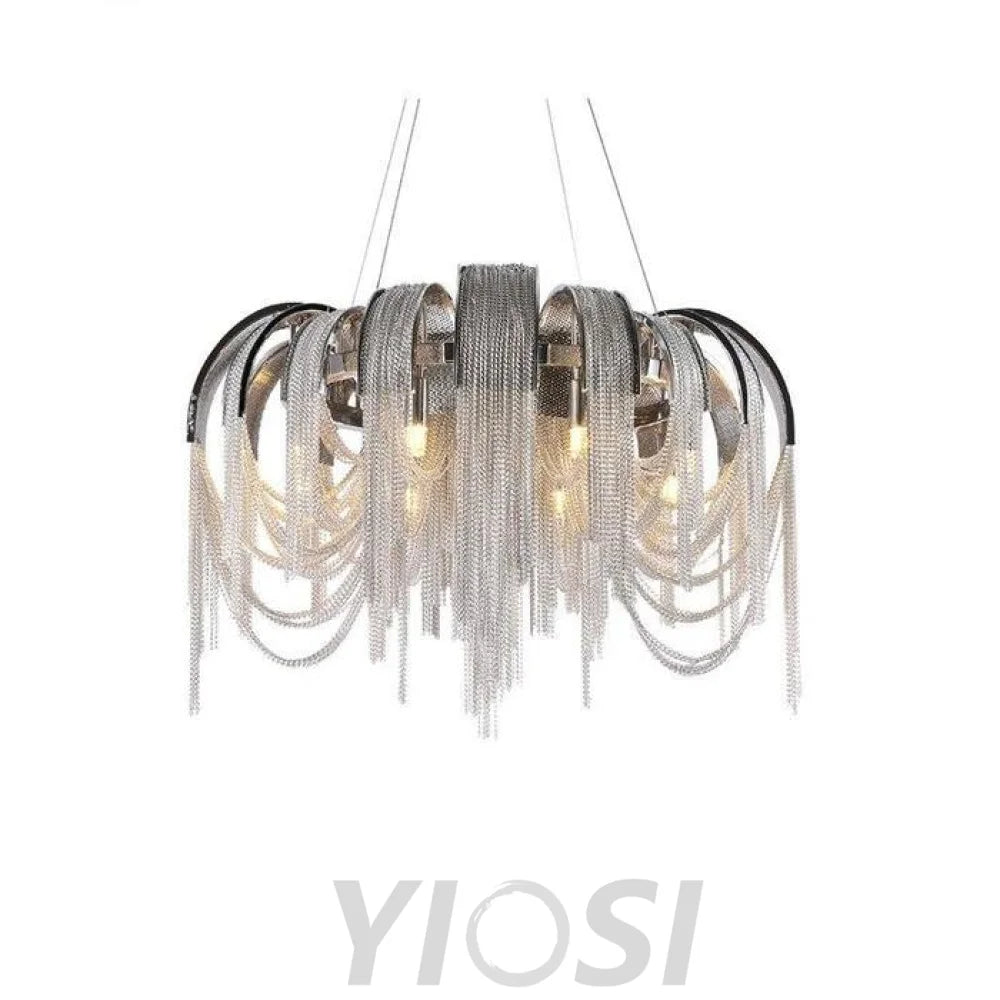 Luxury Aluminum Chain Tassel Chandelier