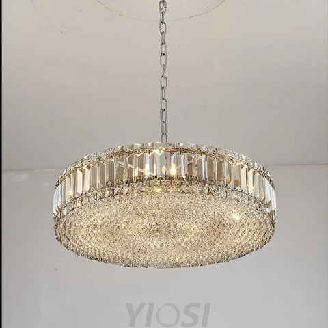 Luxury Cake Shape One Tier Crystal Chandelier